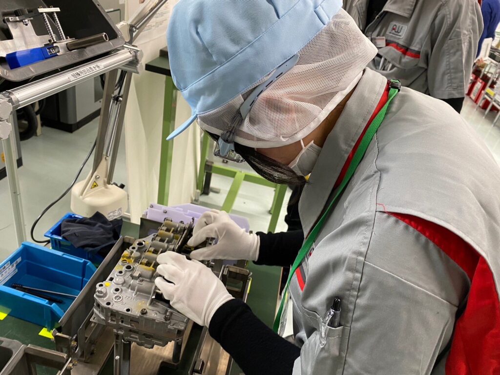 インターンシップの作業風景